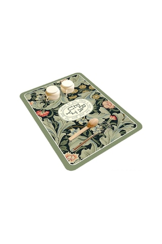 Moveevo Siyah Gümüşten Hamur Mutfak Lavabo Su Emici Matı - Isı Yalıtımı, 50x80 Cm - Kahve Makinesi, Masaüstü Kullanıma Uygun