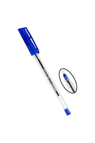 Pensan Tükenmez Kalem Üçgen Gövde 1.0 mm 50'li Mavi