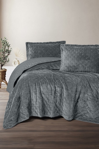 Cotton Box Softnest Tek Kişilik Yatak Örtüsü Boleta K.gri