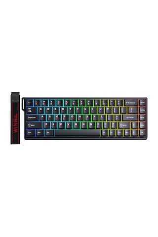Aula Win68 He Manyetik Klavye Rapid Trigger Graywood Swtich 8000hz Rgb Tkl Hot Swap Oyuncu Klavyesi Siyah