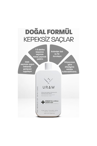 Uraw Biberiye & Amla Özlü Saç Bakım Şampuanı 400 ML