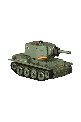 1/64 Şarjlı Mini Tank 9 Kanallı Uzaktan Kumandalı Yeşil