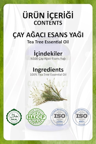 Çay Ağacı Yağı Tea Tree Essential Oil 20 Ml.