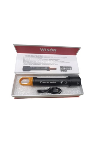 Wison Ws-3500 10 Watt 1500 Lümen Şarj Edilebilir Profesyonel Fener Siyah