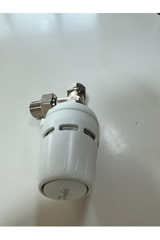Danfoss 1/2" Köşe Tip Termostatik Radyatör Vana Seti Pex Bağlantı