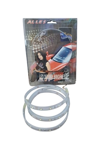 Alles Far Led 12v Beyaz Işık Yandan Aydınlatmalı 1mt Ip65 Dış Mekan Beyaz