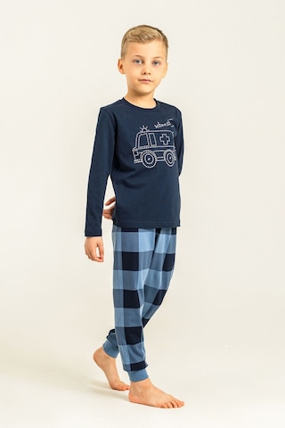 Rolypoly Erkek Çocuk Whoosh Ambulance Lacivert Uzun Kol Pijama Takım Rp3871-c-v2 Rp3871-c-v2