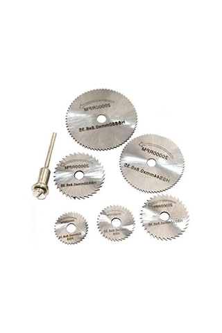 6 Adet Daire Testere Bıçağı Seti, 3.2 Mm Çubuklu, Ahşap Ve Metal İçin Kesme Diskleri