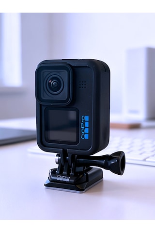 Gopro Uyumlu Dikey Çekim Helmet Chin Mount Housing Gopro 9/10/11/12 Uyumlu Siyah