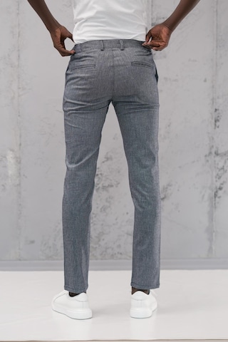 Notra Beli Lastikli Ve İplikli Slimfit Pamuklu Jogger Pantolon Mavi