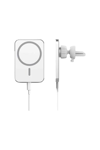 Kablosuz Şarj Aleti Magsafe Araç Içi Manyetik Şarj 15w Apple iOS  Uyumlu ,