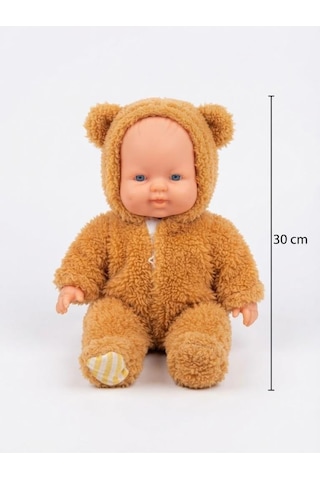 Masal Anlatan Ve Altını Islatan Kostümlü Bebek Kafası Kolları Et 30 Cm Lazımlık Ve Biberon Hediyeli 88084392
