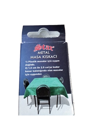 Osmanlı Metal Masa Kıskacı 1pk 4adet Kahveci Masa Kıskacı