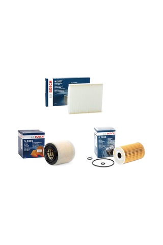 Volkswagen Polo 1.6 Tdı 3'lü Filtre Seti 2009 - 2014 Bosch