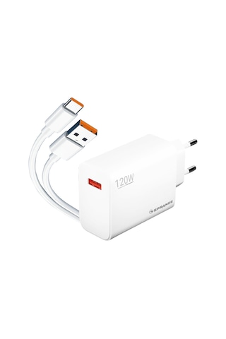120w Ultra Hızlı Type-c Şarj Aleti Usb To Type-c