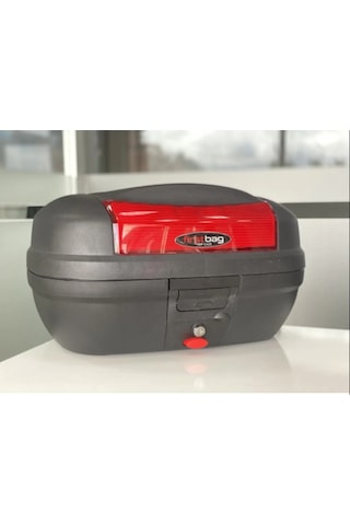 First Bag Motosiklet Çantası 48 Litre Kırmızı  Reflektörlü