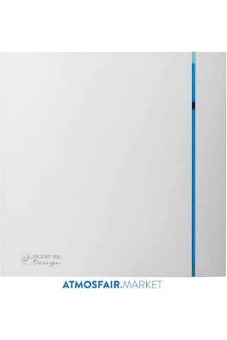 Silent 100 Chz Design Timer+Nem Sensörlü 100'Lük Banyo Wc Fanı