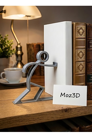 Stickman Figürlü Kitap Tutucu Modern Ve Eğlenceli Tasarım