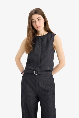 Defacto Yumuşak Jean Yelek E5798ax25spnm82 Mavi