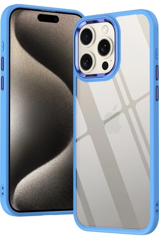 Mepa Apple, Uyumlu iPhone 15 Pro Max Kılıf Power Silikon - Lila Najmaddin standart