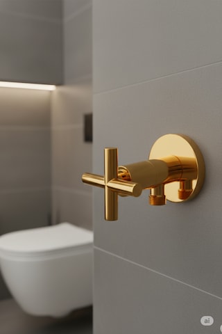 00-51 Pirinç Tabancalı Wc Taharet Matik Ve Pirinç Ara Musluğu Siyah Gold Krom Antik Altın