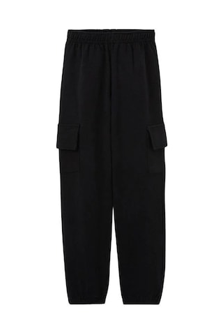 Erkek Çocuk İçi Şardonlu Kargo Cepli Pantolon-15253 Siyah