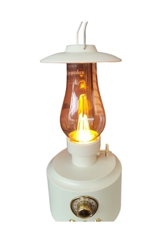 Şarjlı Masa Lambası Kamp Model - Bluetooth Hoparlörlü Led Lamba Renkli