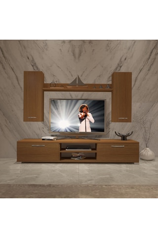 Decoraktiv Eko 5d Mdf Dvd Tv Ünitesi Tv Sehpası Ceviz