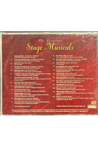 Plak Değildir Cd Dir Cd The Greatest Stage Musicals Cd Two Cd