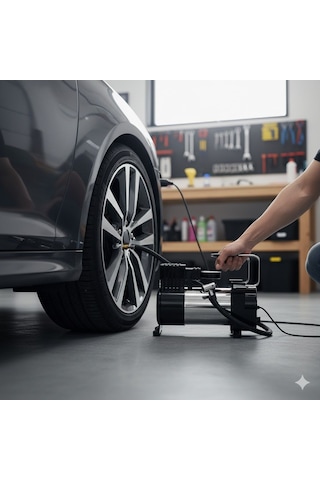 Araba Oto Araç Lastik Şişirme Pompası 150 Psi Gövde