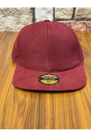 Hamze Hiphop Snapback Rapper Baseball Drip Unisex Şapka Cap Bordo