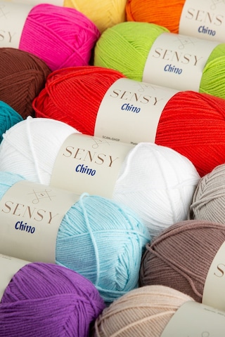 Sensy Chino El Örgü İpi Amigurumi İpi Kazak Bluz Hırka Yelek İp Tunik İpi Fuşya İp 100 Gr - 330 M