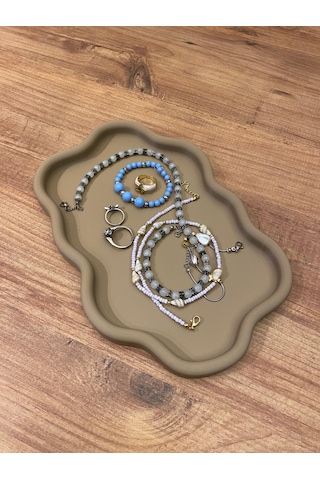 Çok Amaçlı Dekoratif Tepsi Brown