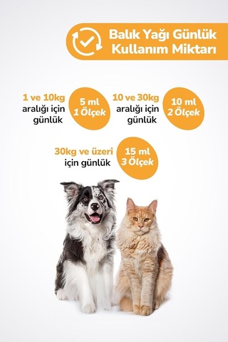 Kediler Ve Köpekler Için Balık Yağı 200ml Omega 3 Ve 6 Takviyesi Tüy Ve Cilt Sağlığı Tamamlayıcı