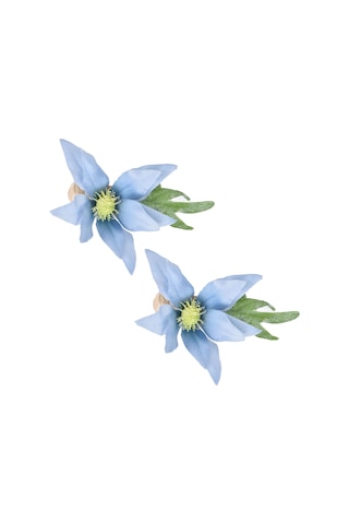 Shineyee Mavi Cactus Desenli 2 Adet Çaylak Ağaçlı Servis Yemek Bezi Çemberi - Ev, Otel, Partiler İçin Zirve Dekorasyon Cjk-6625 Diğer