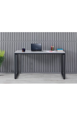 Arpelia Çalışma Masası 140x70x73 Cm Dikdörtgen Ayaklı Antrasit