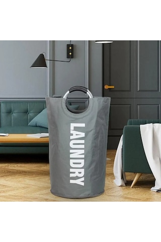 Xiyyadms 90 Litre Hacimli Gri Organize Sepet - Ev İçindeki Çeşitli Eşyaları Saklamak İçin Dayanıklı Ve Stili Tasarım Gri