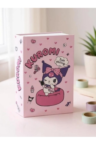 Kuromi Figürlü Çelik Kilitli Pembe Para Kasası