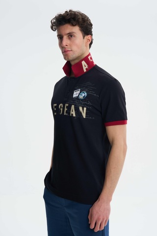 AR-MA Arma Erkek Regular Fit Likralı Pike Polo Yaka Tişört Y27374308601 001