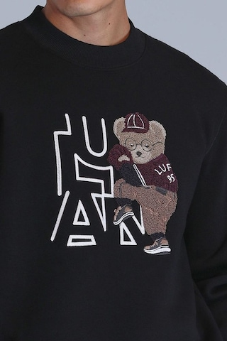 Lufian Pıtcher Erkek Sweatshirt Siyah 001