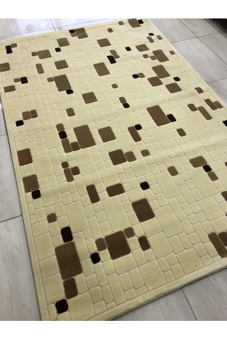 Saray Halı Vizyon 10327 A 200X300 Krem Kahve 6 M2 Halı !