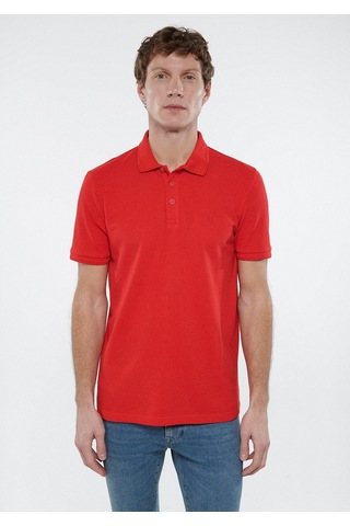 Mavi - Kırmızı Polo Tişört 064946-33099 Kırmızı