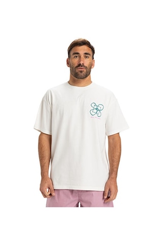 Quiksilver Hw Outside Inside Ss Erkek Günlük Tişört Eqyzt08032-wbk0 Beyaz Beyaz