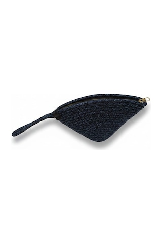 Efw Rome Handmade Hasır Clutch Çanta Lacivert
