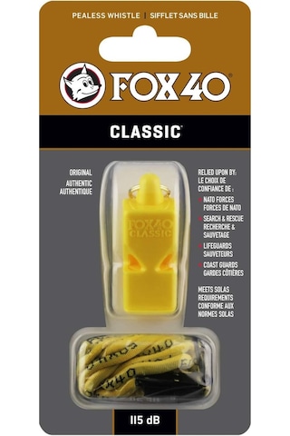 Fox 40 Classic Safety Düdük Sari - İpli 9903-0208 Çok Renkli