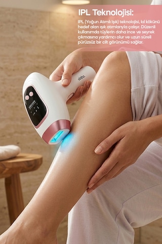 Sinbo Sel-6047 Ipl Beyaz Pink 999.999 Atım - Buz Soğutmalı Epilasyon Cihazı 9 Güç Seviyesi, Tüm Vücut Kullanım, Ev Tipi Kalıcı Epilasyon