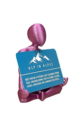 Yoga Temalı Kartvizitlik Magenta