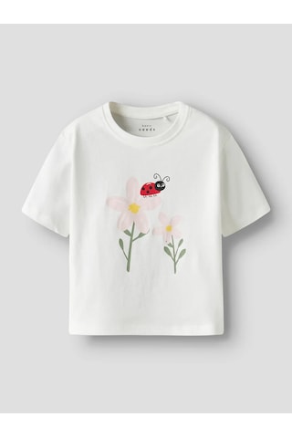 Name It Nmfvilinse Ss Nreg Top Kız Çocuk T-shirt 13228157 Beyaz