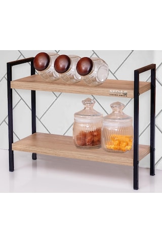 Metal Masa Tezgah Üstü Düzenleyici Organizer Banyo Mutfak Rafı Ki