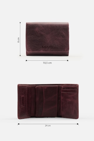 Mafi Magnetic Hakiki Deri Mıknatıslı Unisex Cüzdan Zarif Ve Güvenli Tasarım Bordo